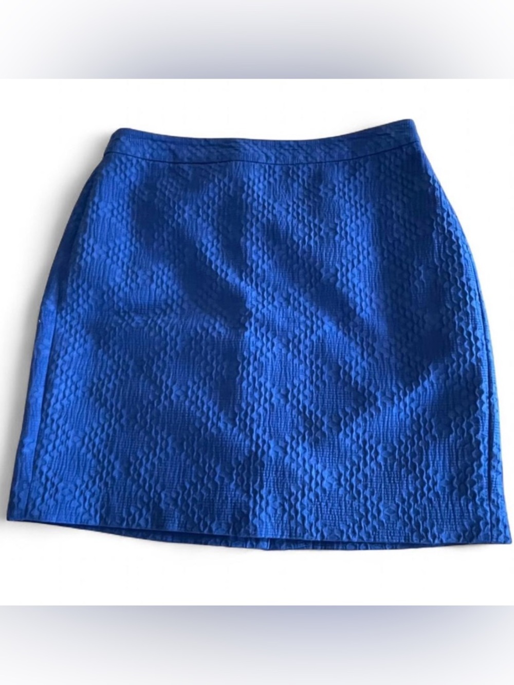 Banana Republic Royal Blue Textured Mini Skirt